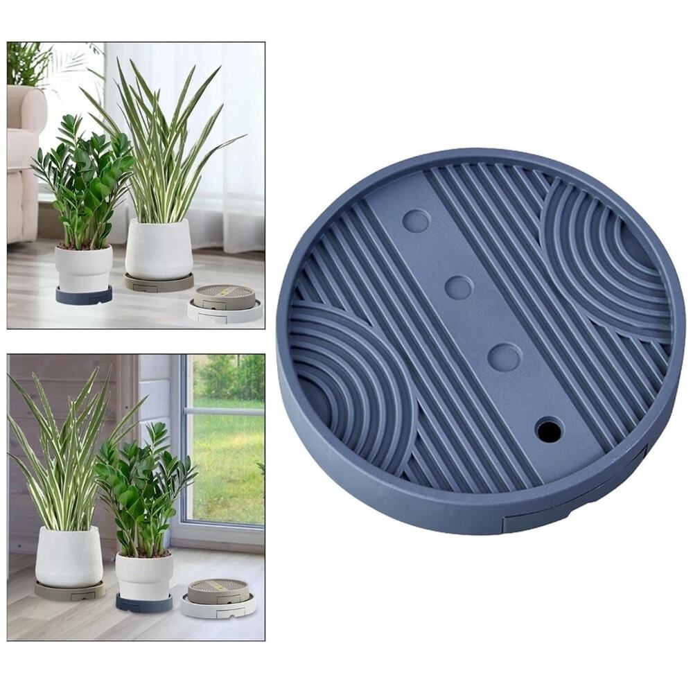 2 Pack Rolling Plant Stand 10.43inch Heavy Duty Support Round Plant Roller Base